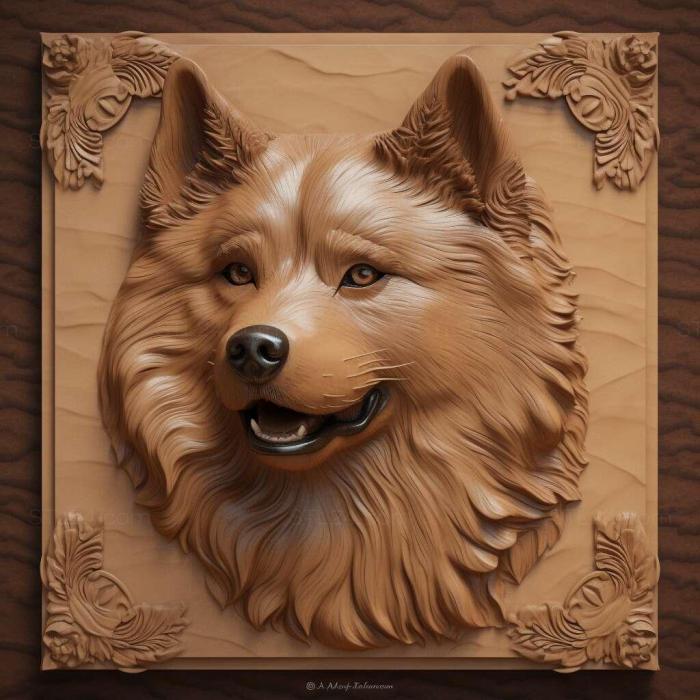 Nature and animals (Eurasier dog 2, NATURE_1758) 3D models for cnc
